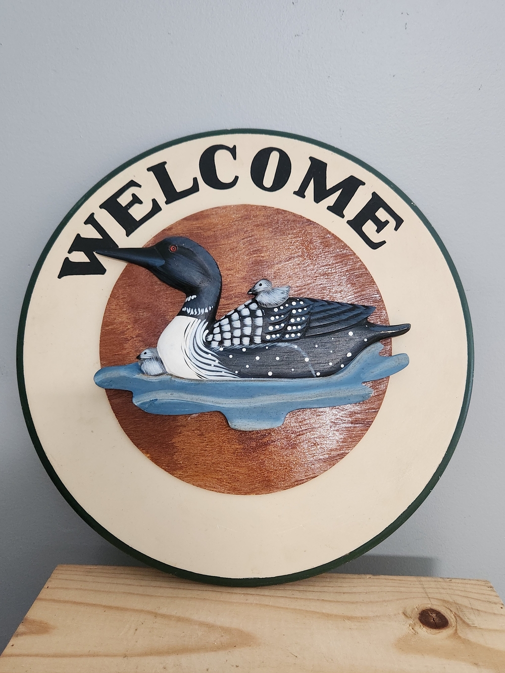 Welcome Loon Duck Wall Decor Sign